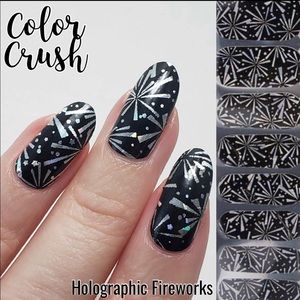 Color Crush Holo Fireworks Nail Polish strips